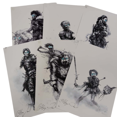 "Winter Has Come" Game of Thrones - Parody Fan Art Set