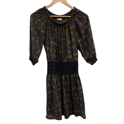 iBlues Womens Size 8 Short Sleeve Dress Patterned