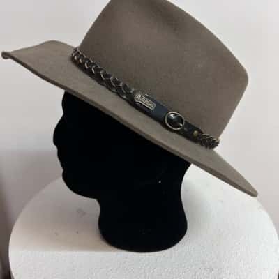 Akubra Mens Brown / Khaki Stockman Hat Size 56
