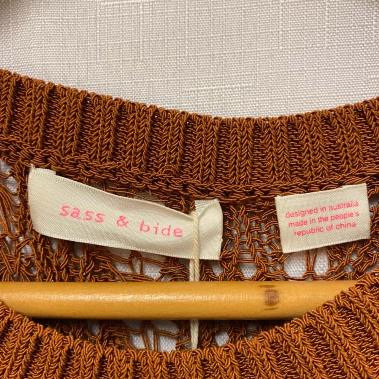 Sass & Bide Womens Size S Sleeveless Brown / Orange (s)