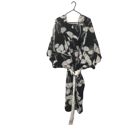 Women Country Road  Size One Size Maxi Dress Black  / White 100% Organic Cotton