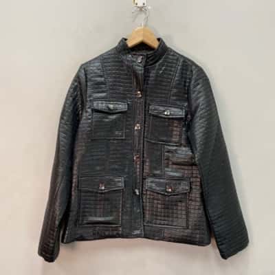 Charlie Brown Womens  Size 14 Lightweight Jacket Black  
