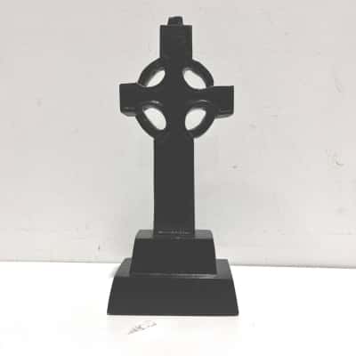 Big oak carved Celtic cross 