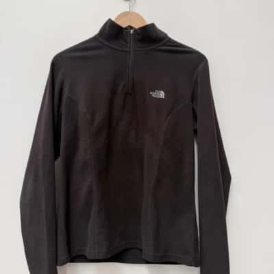 The North Face Size M Quarter Zip Jumper Black  