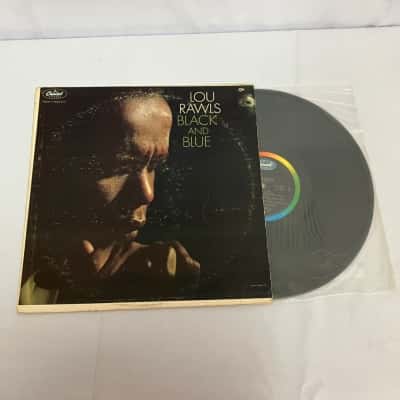 Lou Rawls: Black and blue vinyl record