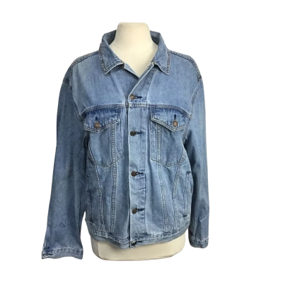  West End Doll Womens  Size M / S Oversized Blue Denim Jacket 