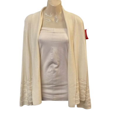 Liz Jordan Womens  Size L Cardigan Cream 