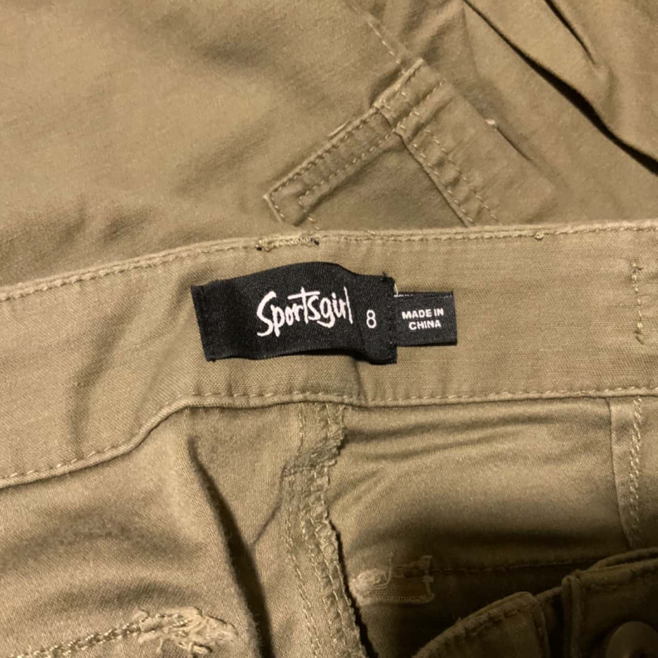 Sportsgirl Womens Size 8 Army Cargo Khaki (s)