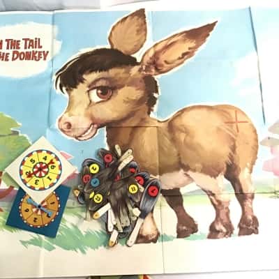Vintage Pin the Tail on the Donkey (2 games)