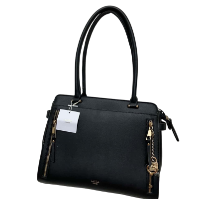 Laura Jones Womens Handbag Black  / Gold 