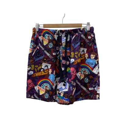 Peter Alexander Mens  Size M Pyjama Shorts Purple Stranger Things