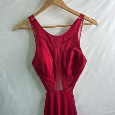 Miss Anne Womens Size 6 Maxi Dress / Sleeveless Dress Red BNWT