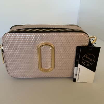 Vera May "Dallas" Pink Vegan Leather Handbag - New with Tags