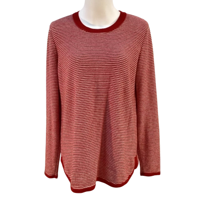 Trenery Womens Size M Wool Blend Pullover Red / White 