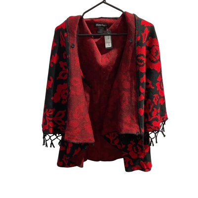 Taking Shape Womens  Size L Open Jacket Black  / Red RRP $69.95