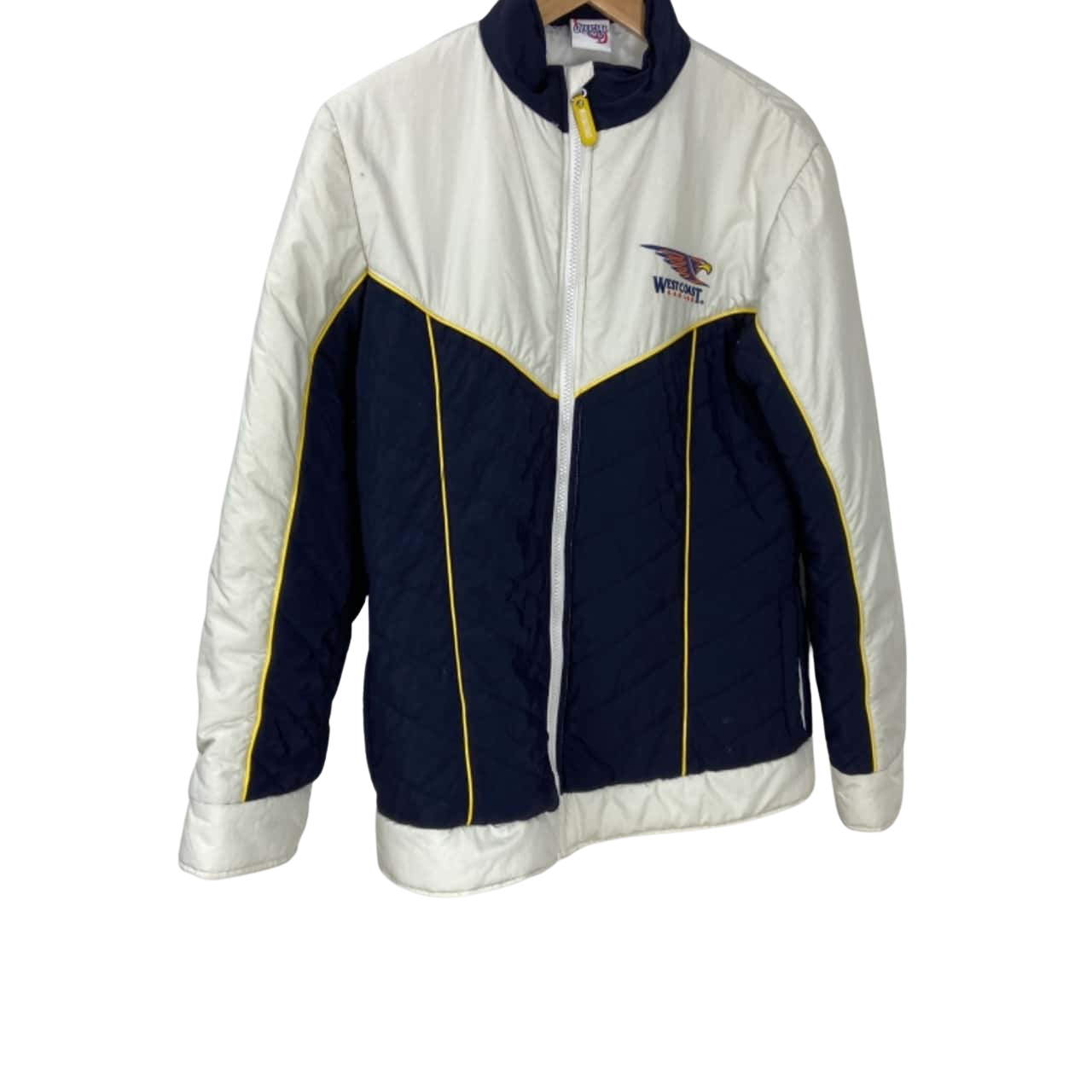 AFL Westcoast Eagles Size S Cream / Navy Blue jacket (s)