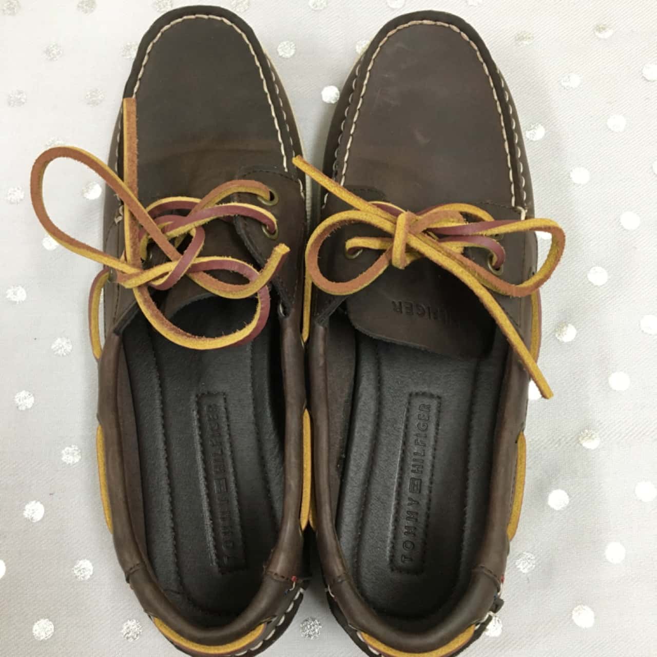 Tommy Hilfiger Mens Brown Tie Up Loafers Size 8/41 (EU)(s)