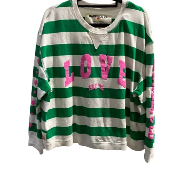 Hammill & Co Sweatshirt & Shorts Set  Size S Green / White 