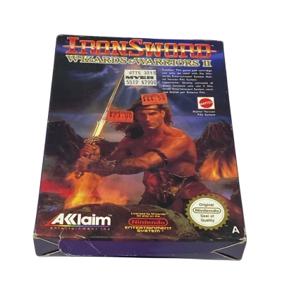 Iron Sword- Wizards & Warriors II NES 1989 VGC + Instructions