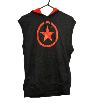 Converse Mens  Size M hooded sweatshirt Black  / Red 