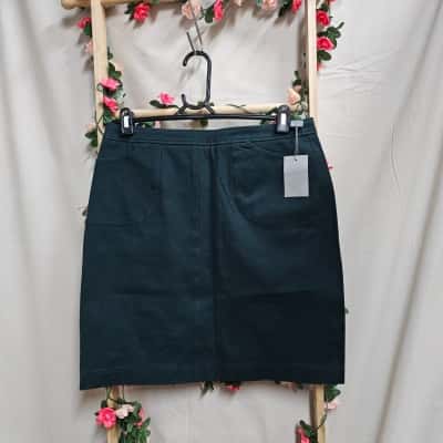 Womens Jigsaw Forest Green Twill Pocket Skirt Size 12 BNWT
