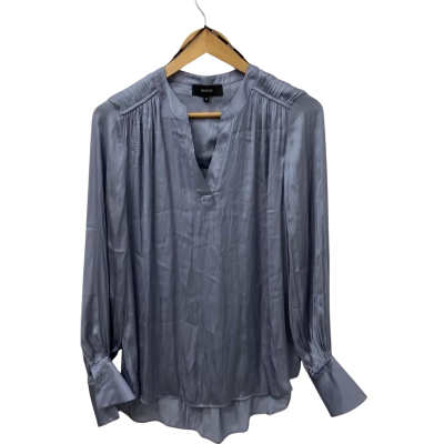 Basque Womens  Size 8 Long Sleeve Top Blue 
