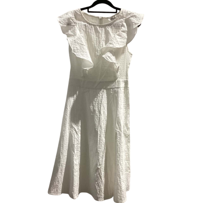 Maxim Womens  Size M Frill Dress White RRP$69.95