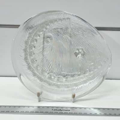 Iridescent Glass Footed Decorative Bowl 