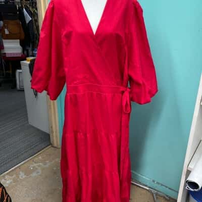 City Chic Womens  Size XL Red dress