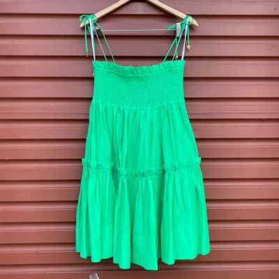 Sheike Womens Size 12 Emerald Green "Nirvana" Babydoll Dress  