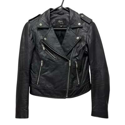 Max Leather  Women's  Size 6 Leather Jacket Black  
