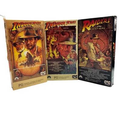 Indiana Jones VHS set