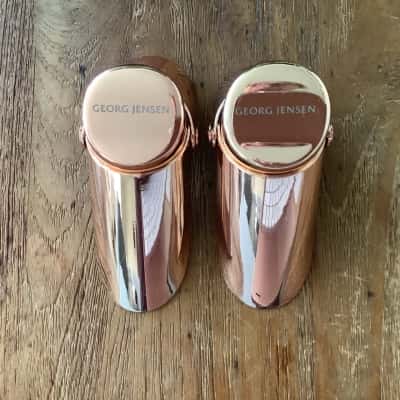 Georg Jensen  Rose Gold, Stainless Steel, Bottle Stoppers. x Two