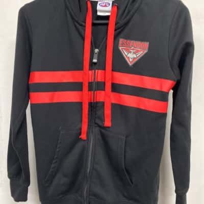 Essendon AFL Kids  Size 12 Sport Top Black  / Red 