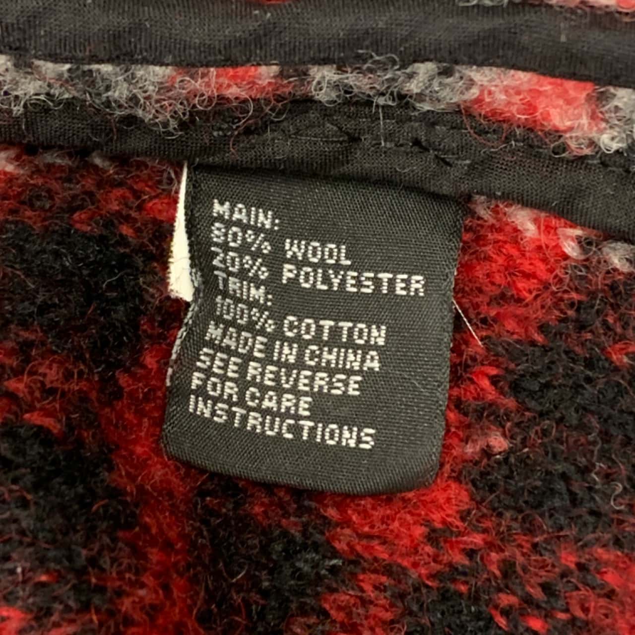 Sportsgirl Wool Blend Womens Size 12 Plaid Tartan Blanket Style Winter