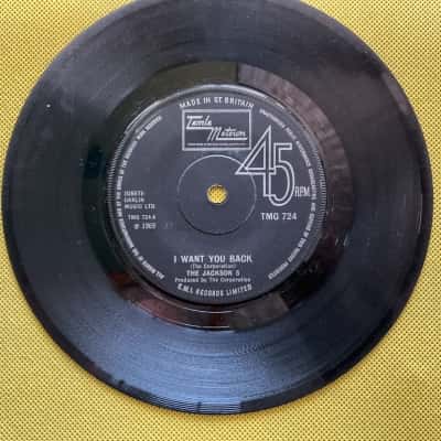 The Jackson Five “I Want You Back/Who’s Loving You” Vintage 1969 UK 7” Vinyl