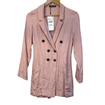 trf. Zara Collection Womens  Size S Trench coat Light Pink  