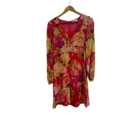 Alannah Hill Womens  Size 12 Pink  100% silk sequence dress