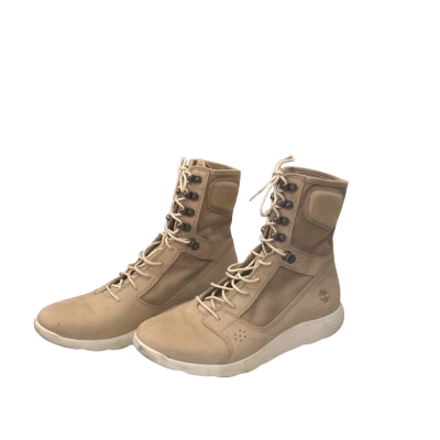 Mens Timberland Size 8 / 8.5 Boots Beige / White 