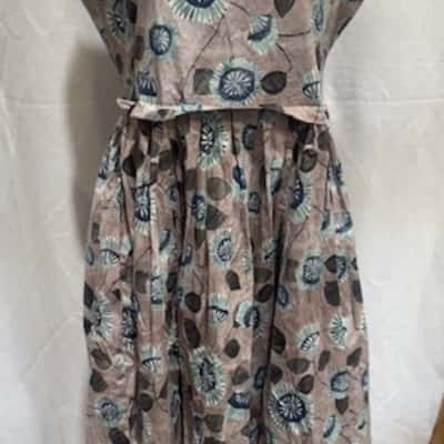 Max Mara Womens  Size 12 Casual Dress Floral / Grey 
