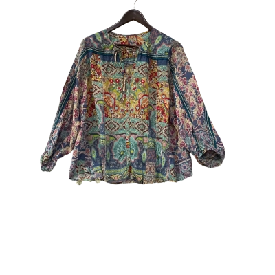 Johnny Was Womens  Size 8-10 Long Sleeve Top Floral / Multicoloured 