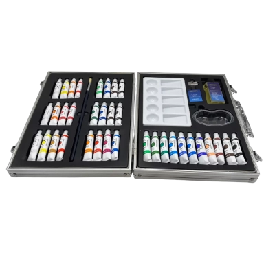 Creative Pl Acrylic Paint Case 35 Tubes of Paint JK1