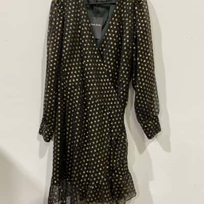Pink Dusk Womens  Size 18 Long Sleeve Dress Black   