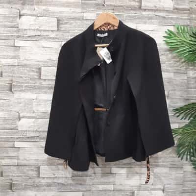 Target Womens  Size 14 Open Jacket Black  cape sleaves