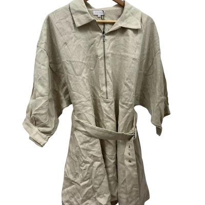 AERE Womens  Size 12 Neutral Mini Dress