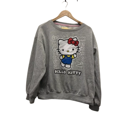 Hello Kitty Sanrio 50th anniversary Womens  Size XXL Jumper Grey 