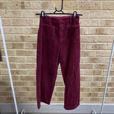 Gorman green  Womens burgundy pants Size 8 