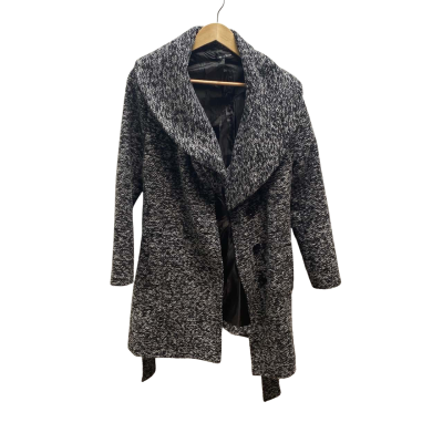Caroline Morgan Black/ White Long Coat