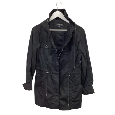 JUMP Stylish Black Hooded Parka Jacket Size 10