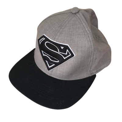  Mens  Size One Size Cap Grey Superman Cap